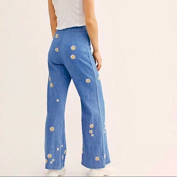 Free People Denim - Free People Daisy Wide Leg Jean Pants